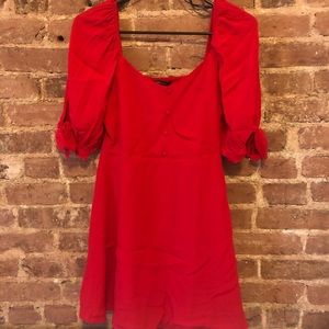 Red Forever 21 Peasant Dress!